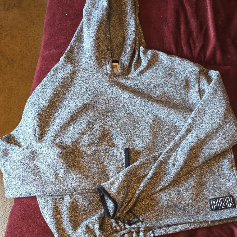 Victoria's Secret Heathered Gray Hoodie - Picture 3 of 4